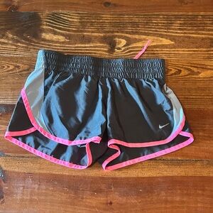 Women's Black and Pink Nike Running Shorts